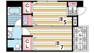 三ノ宮駅 徒歩5分 4階の物件間取画像